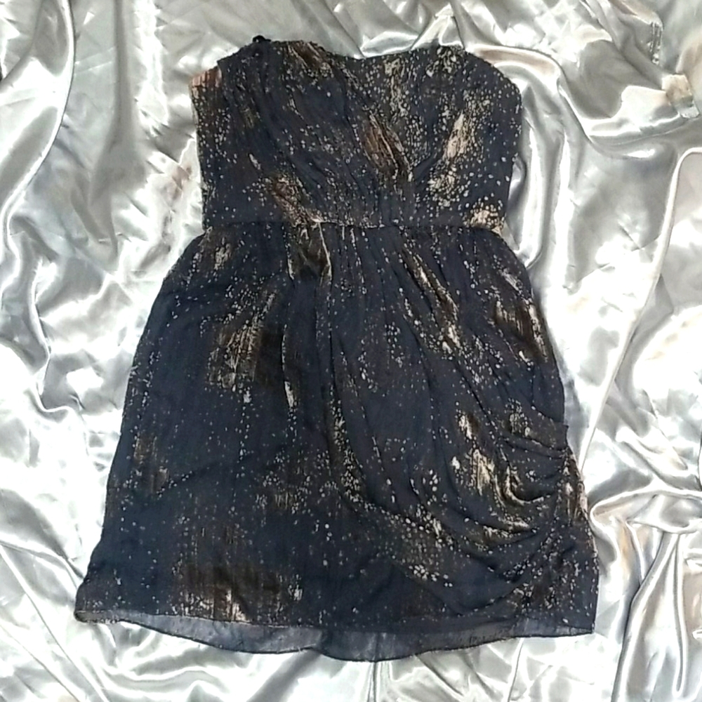 BCBGeneration Strapless Ruched Cocktail Dress Sz 4
